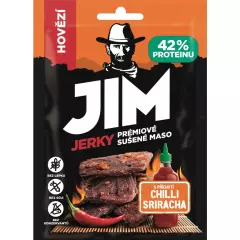 Jim Jerky Hovězí s příchutí chilli sriracha 23 g