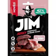 Jim Jerky Hovězí s příchutí slaniny 23 g