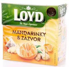 Loyd čaj pyramida mandarinka a zázvor 20x2g