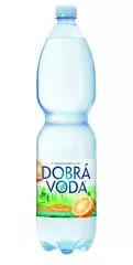 Dobrá voda pomeranč jemně perlivá 1,5l /6ks